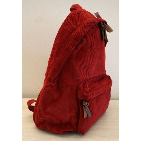 Polo Ralph Lauren 405877068003 Unisex One Size Red Corduroy Backpack - Picture 7 of 9